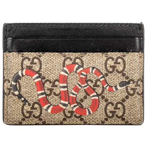 pink gucci cardholder|Gucci snake credit card holder.